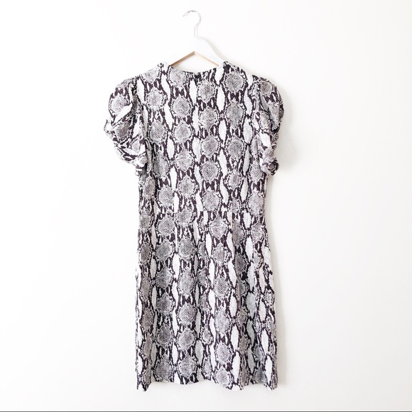 A.L.C. Snakeskin Print Short Sleeve Dress - Picture 10 of 10